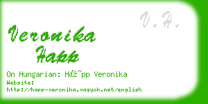 veronika happ business card